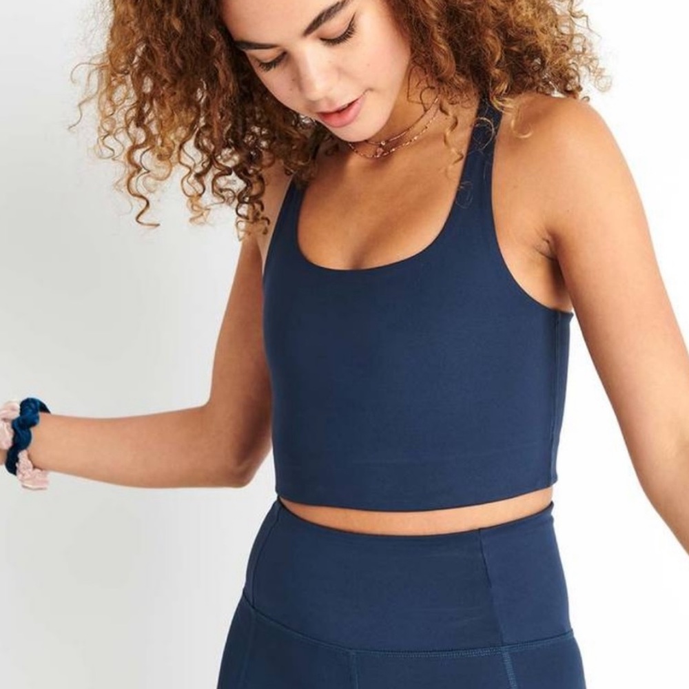 Girlfriend Collective Paloma Bra - Midnight - M